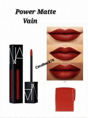 🌺NARS Vain Powermatte Lip Pigment Lipstick Smudge Proof Lipstick Stain